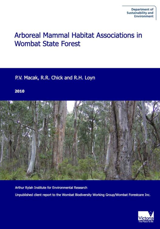 Arboreal mammal habitat associations in the Wombat State Forest report