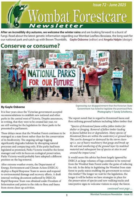 Wombat Forestcare Newsletter 72 june 2025